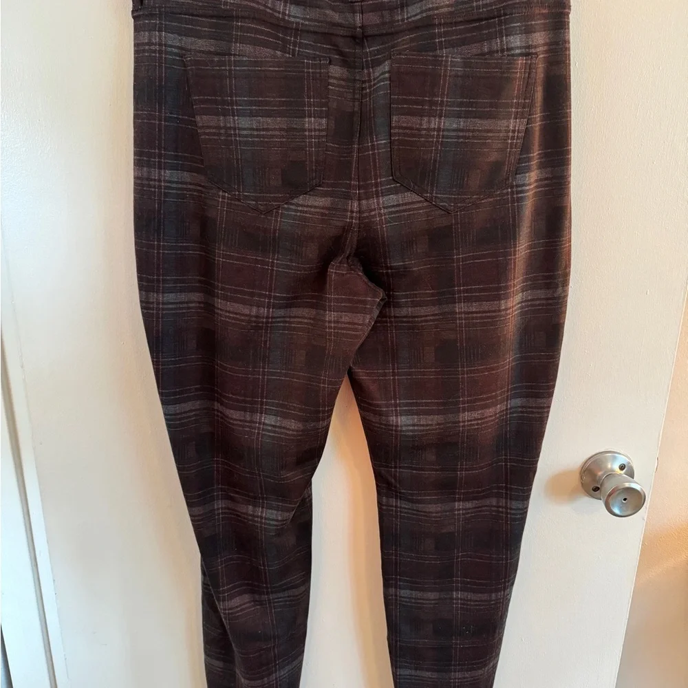 Liverpool Maroon & Blue/Black Plaid Preppy Flattering size 14